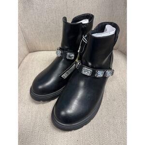 NWT Girls Art Class Black Catalina Boots - Size 3